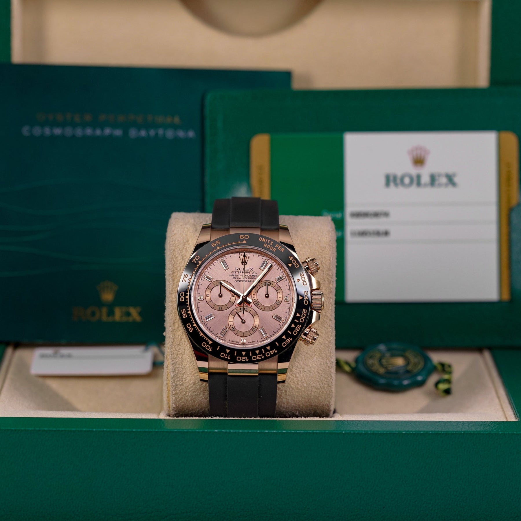 DAYTONA OYSTERFLEX ROSEGOLD PINK SUNDUST DIAMOND DIAL (2019)