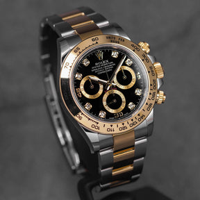 DAYTONA TWOTONE YELLOWGOLD BLACK DIAMOND DIAL (2023)