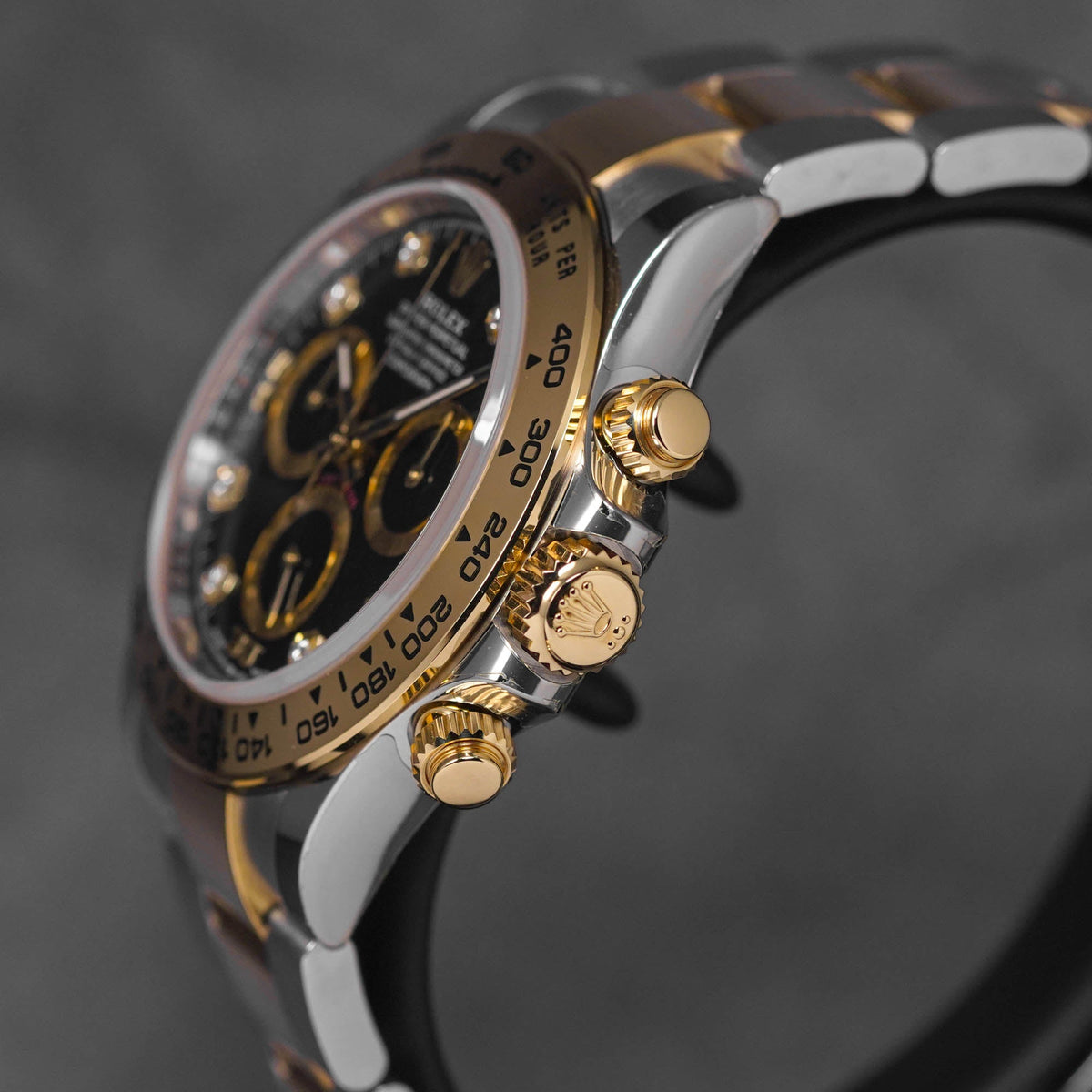 DAYTONA TWOTONE YELLOWGOLD BLACK DIAMOND DIAL (2023)