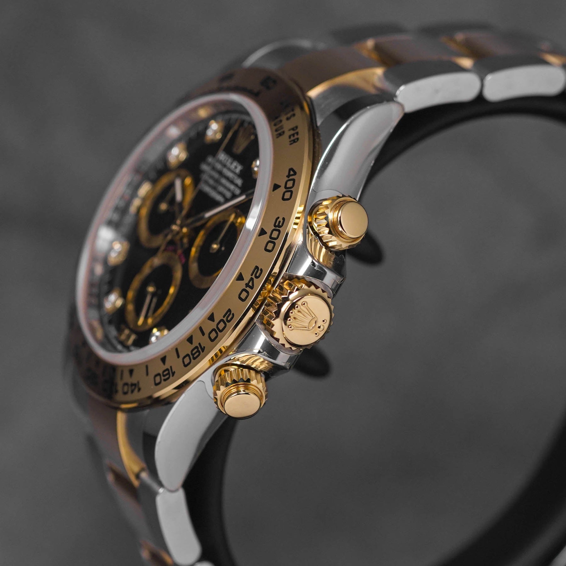 DAYTONA TWOTONE YELLOWGOLD BLACK DIAMOND DIAL (2023)