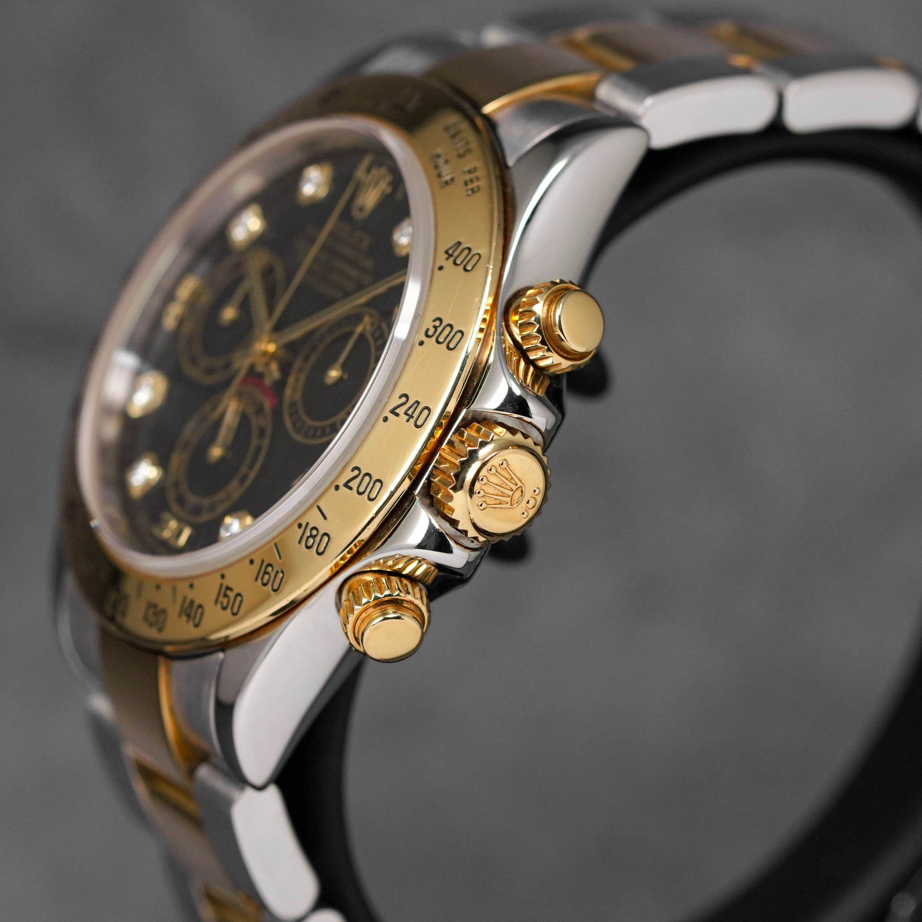 harga rolex daytona yellowgold black diamond indonesia