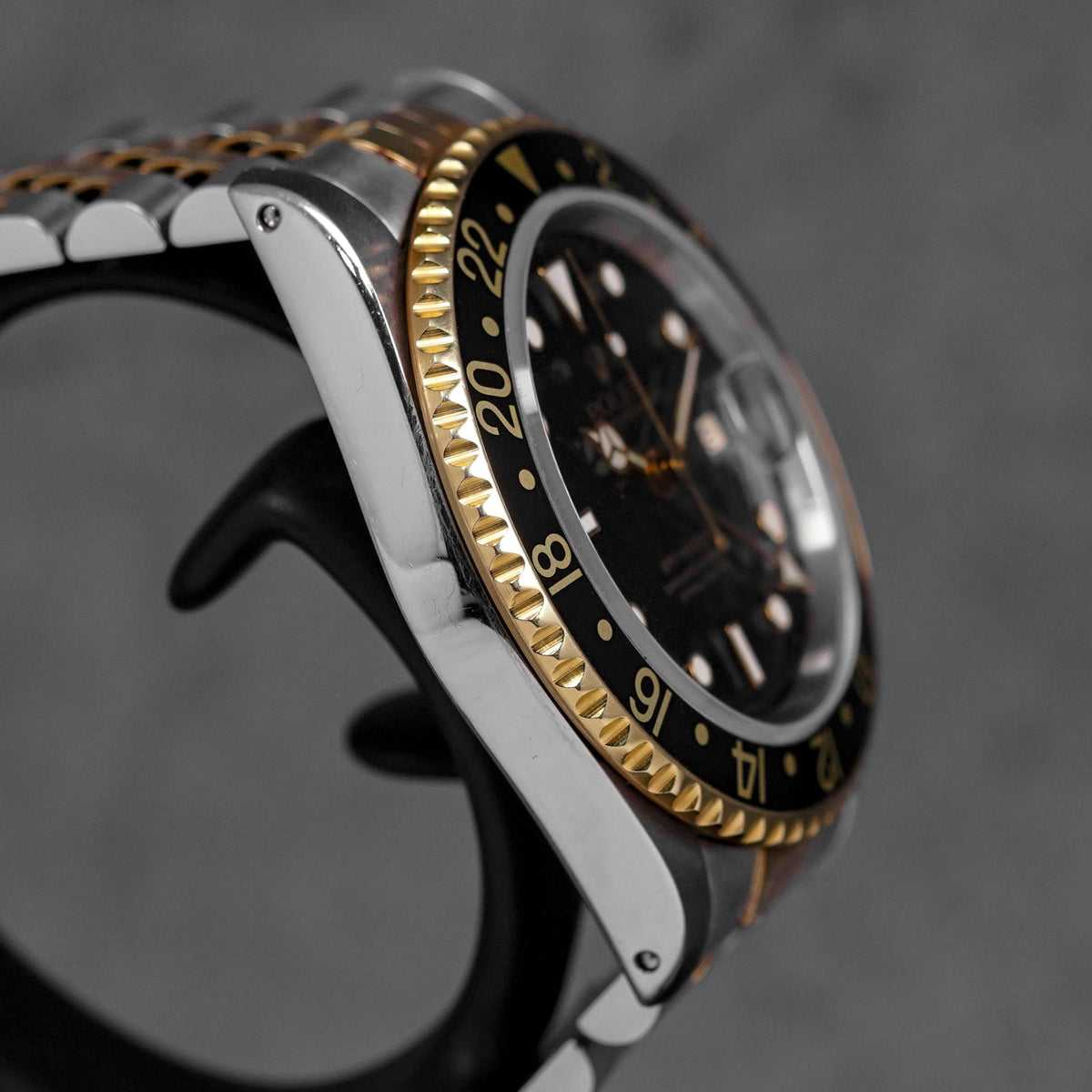 GMT MASTER-II 16713 TWOTONE YELLOWGOLD BLACK DIAL (WATCH ONLY)