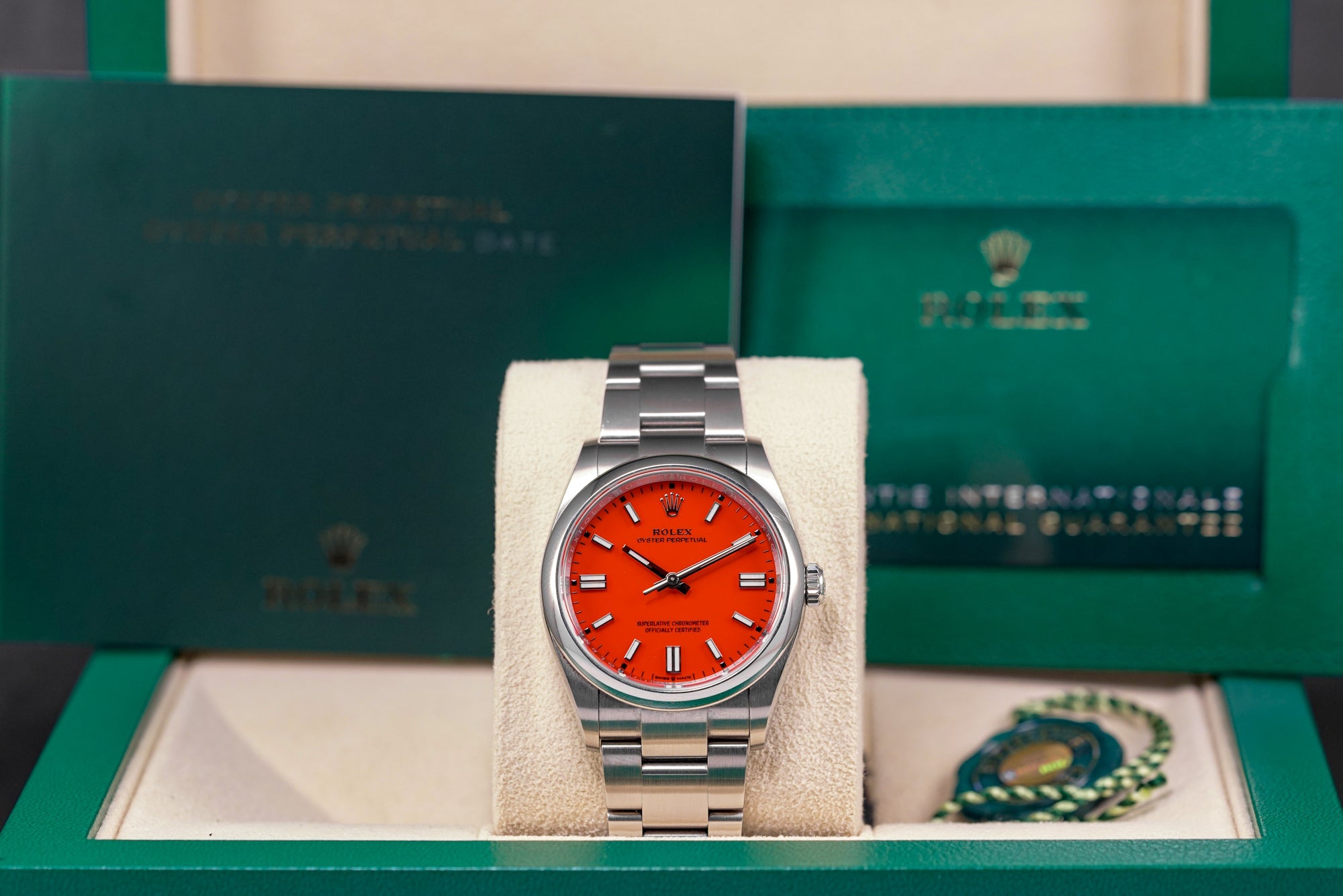 OYSTER PERPETUAL 36MM RED CORAL DIAL (2022)