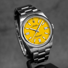 OYSTER PERPETUAL 41MM YELLOW DIAL (2021)