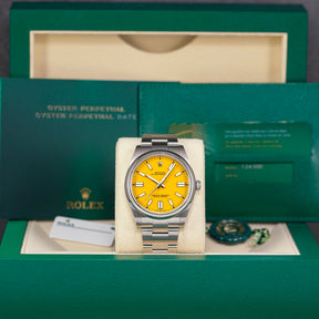 OYSTER PERPETUAL 41MM YELLOW DIAL (2021)