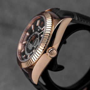 harga rolex sky dweller rosegold rhodium indonesia