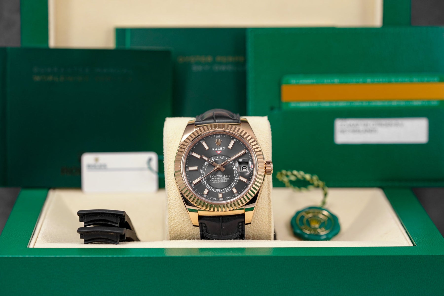 harga rolex sky dweller rosegold rhodium indonesia