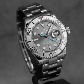 YACHT-MASTER 40MM RHODIUM DIAL PLATINUM BEZEL (2020)