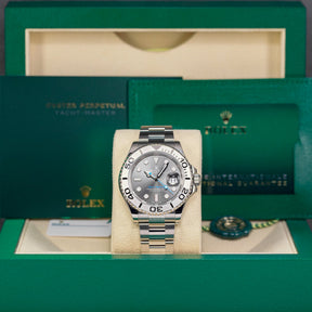YACHT-MASTER 40MM RHODIUM DIAL PLATINUM BEZEL (2023)