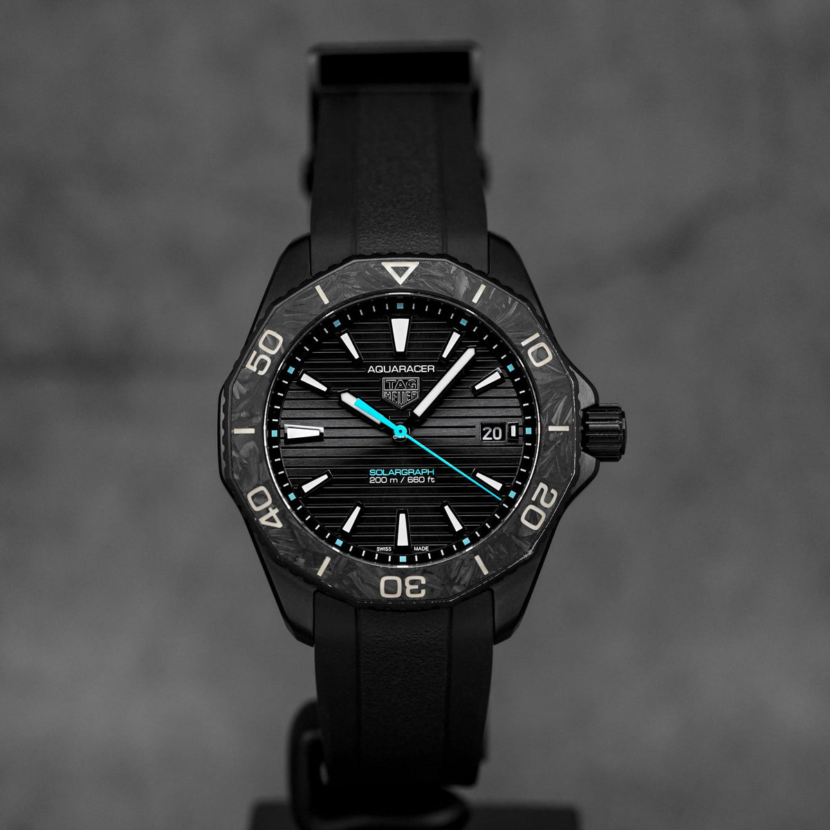 harga tag heuer aquaracer 200 solargraph black