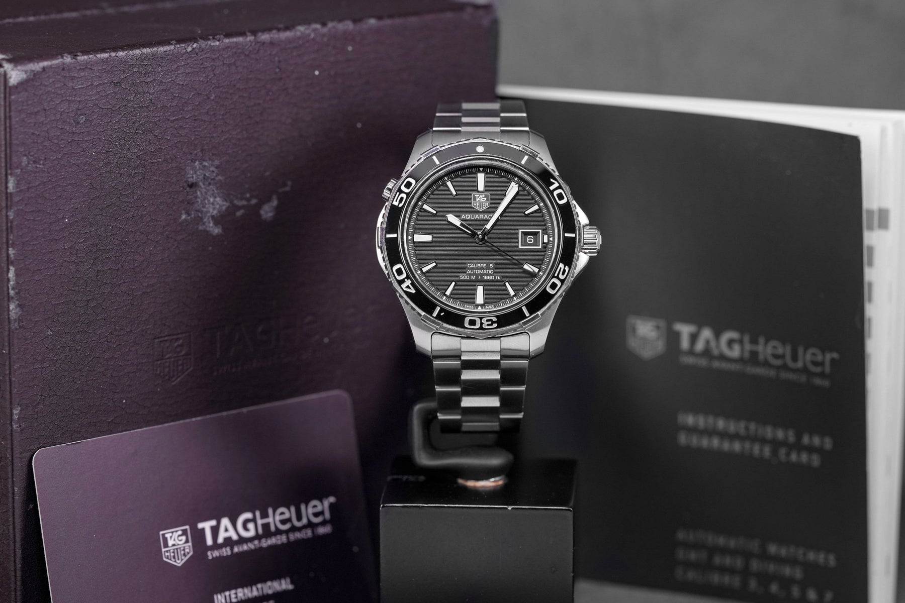 harga tag heuer aquaracer 500m calibre 5 black