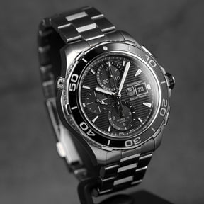 AQUARACER 500M CALIBRE 16 CHRONOGRAPH BLACK DIAL (2015)