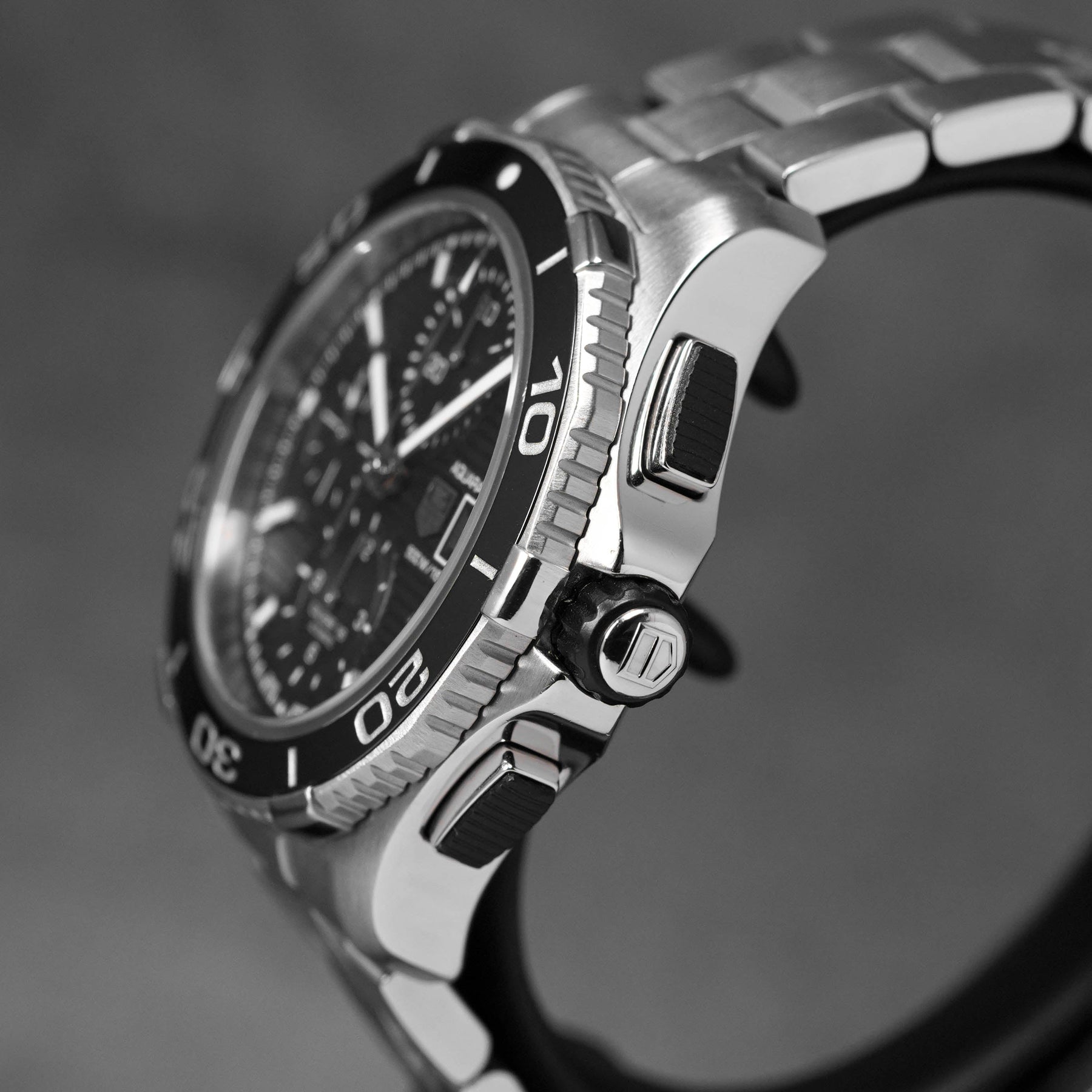 AQUARACER 500M CALIBRE 16 CHRONOGRAPH BLACK DIAL (2015)