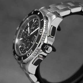 AQUARACER 500M CALIBRE 16 CHRONOGRAPH BLACK DIAL (2015)