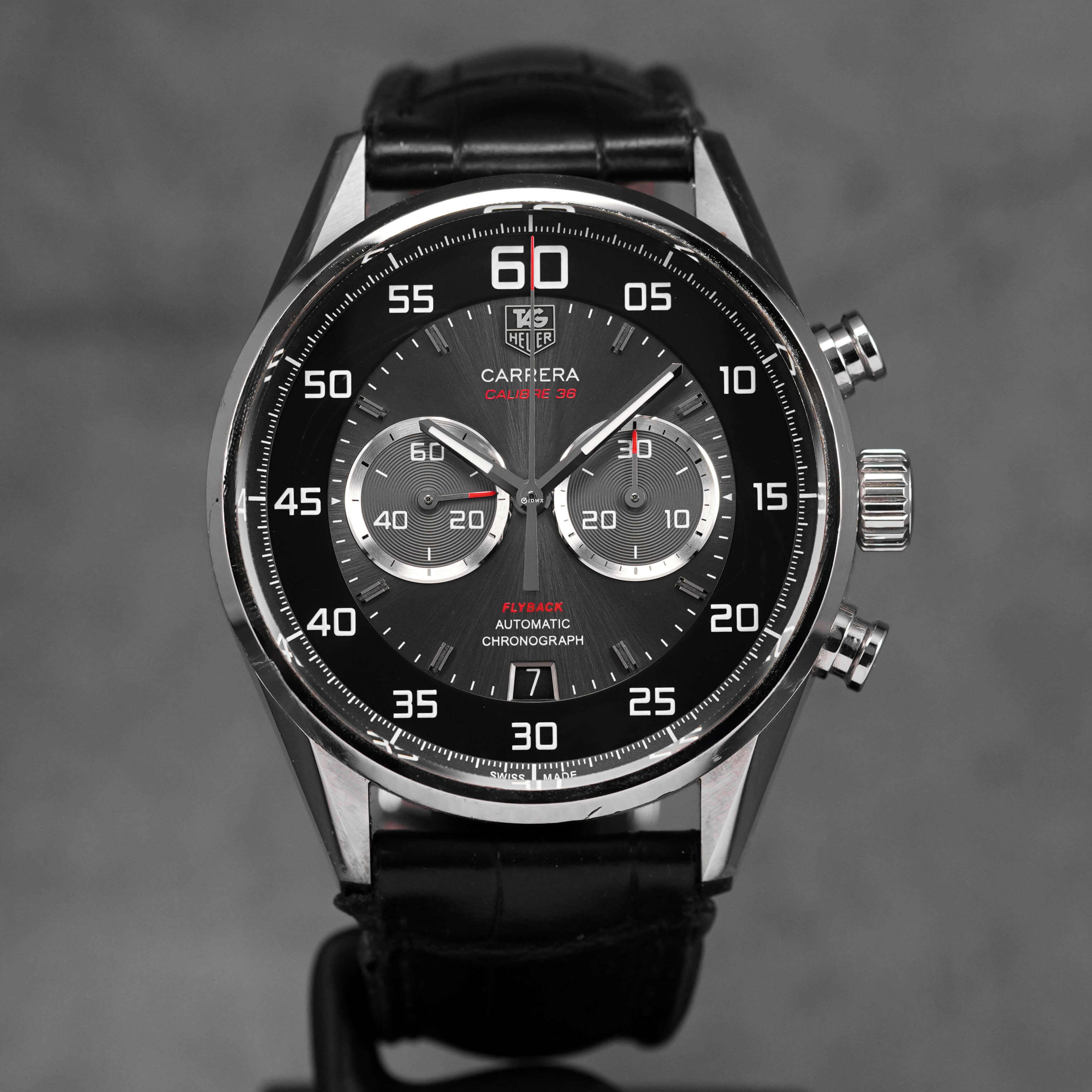 CARRERA CALIBRE 36 FLYBACK CHRONOGRAPH BLACK DIAL (2013)