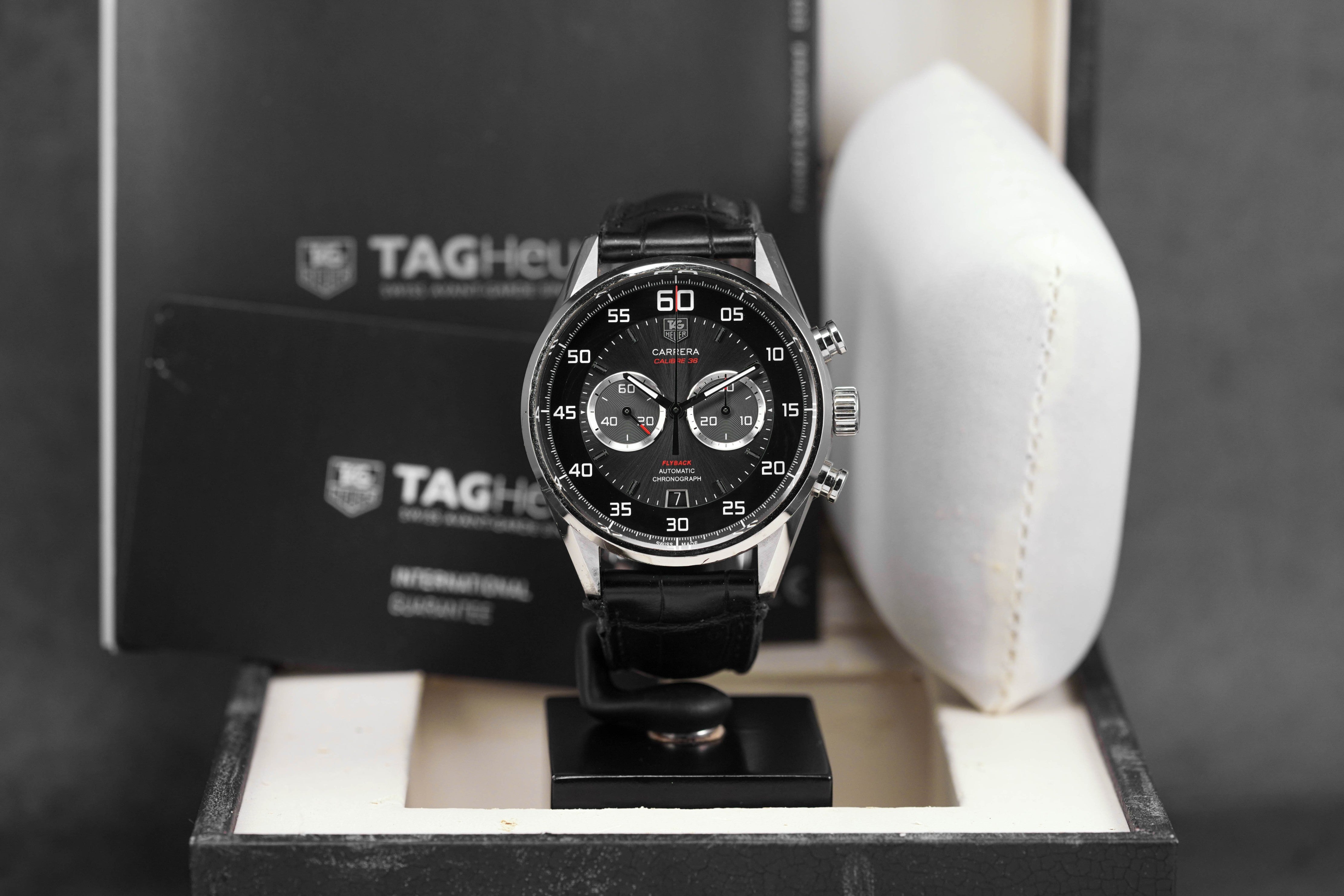 CARRERA CALIBRE 36 FLYBACK CHRONOGRAPH BLACK DIAL (2013)