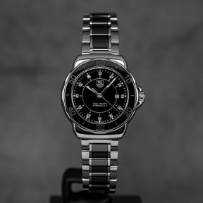 FORMULA 1 LADY 32MM STEEL CERAMIC BLACK DIAMOND DIAL (UNDATED)