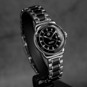 FORMULA 1 LADY 32MM STEEL CERAMIC BLACK DIAMOND DIAL (UNDATED)