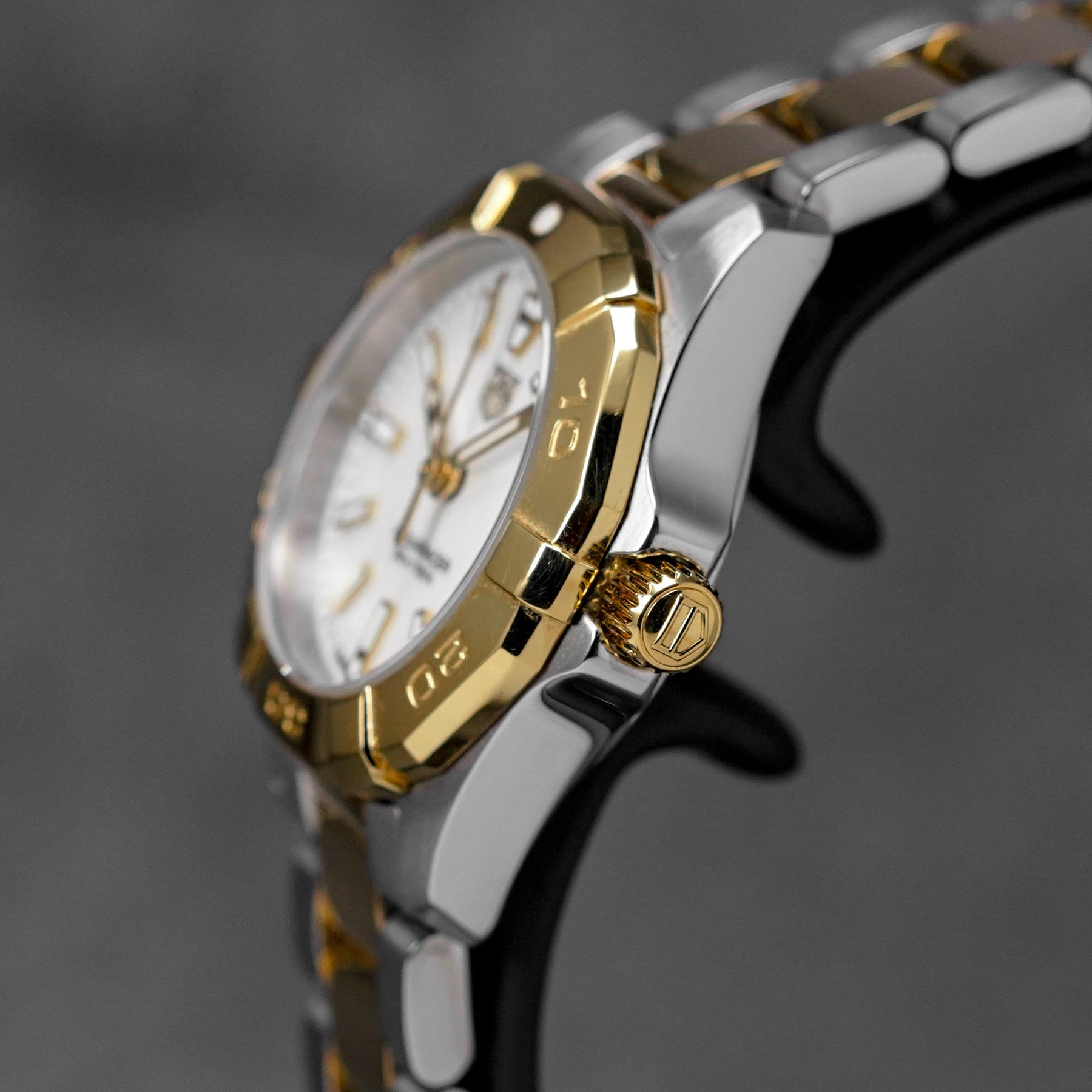 AQUARACER DATE 27MM TWOTONE YELLOWGOLD WHITE DIAL (2023)