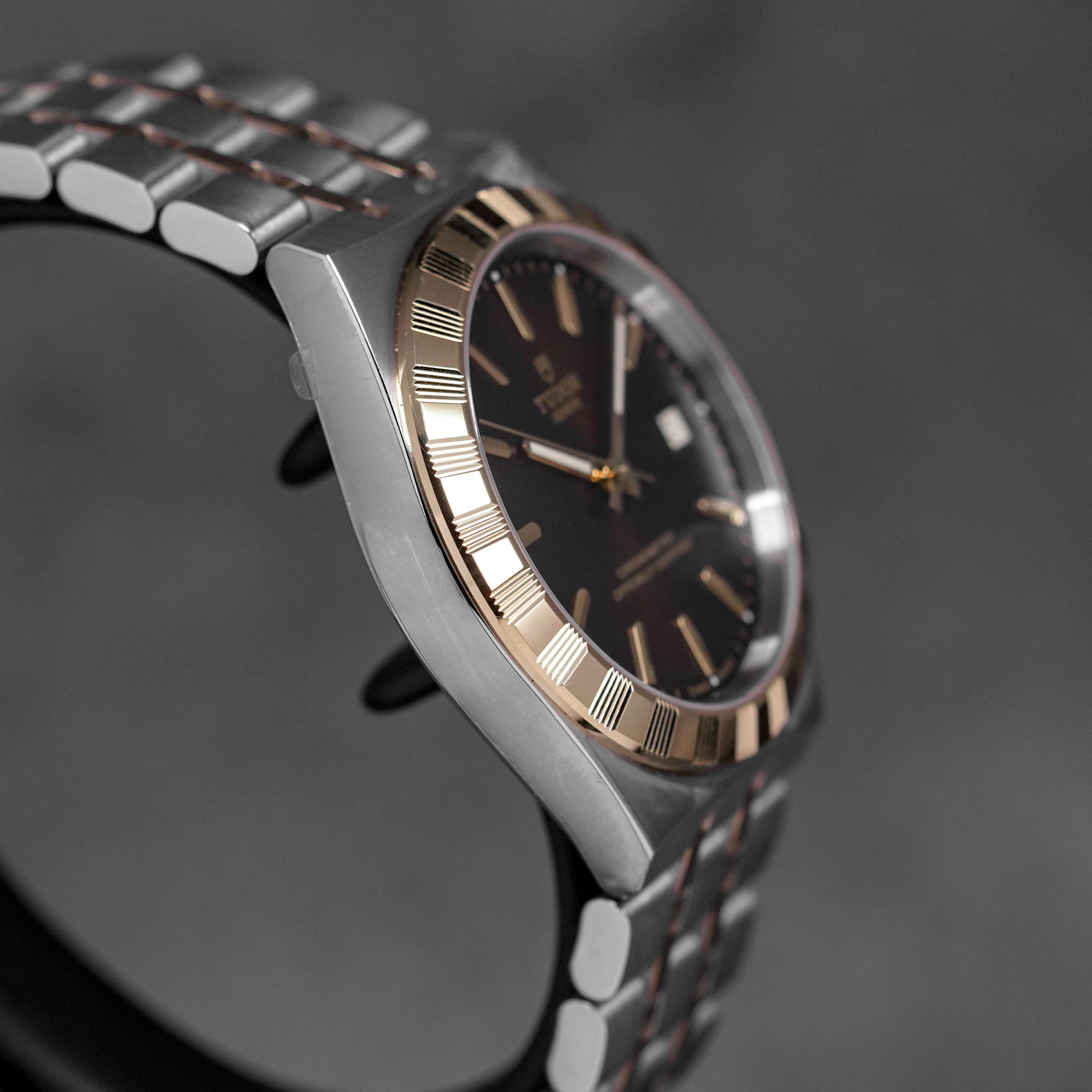 tudor royal 36 yellowgold brown