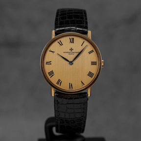 PATRIMONY 34MM YELLOWGOLD CHAMPAGNE ROMAN DIAL (WATCH ONLY)