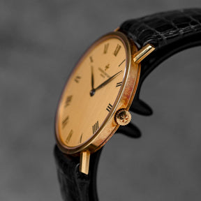 PATRIMONY 34MM YELLOWGOLD CHAMPAGNE ROMAN DIAL (WATCH ONLY)