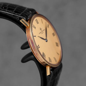 PATRIMONY 34MM YELLOWGOLD CHAMPAGNE ROMAN DIAL (WATCH ONLY)