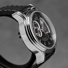 harga zenith chrono open grande date black