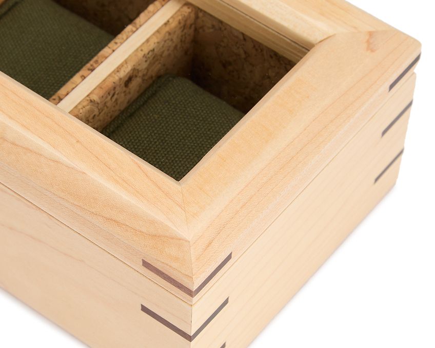 ANALOG SHIFT FLATIRON II 5-PIECE WATCH BOX NATURAL