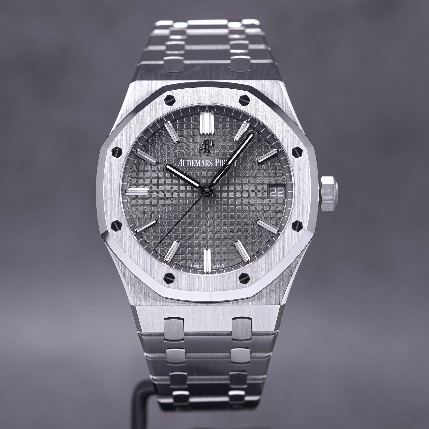 JAM TANGAN AUDEMARS PIGUET ROYAL OAK 41MM 15500 GREY DIAL 2020