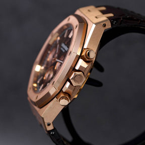 ROYAL OAK CHRONOGRAPH 41MM ROSEGOLD CHOCO DIAL (2017)