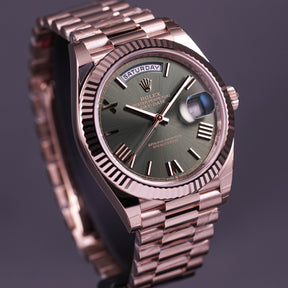 DAYDATE 40MM ROSEGOLD OLIVE GREEN DIAL (2022)