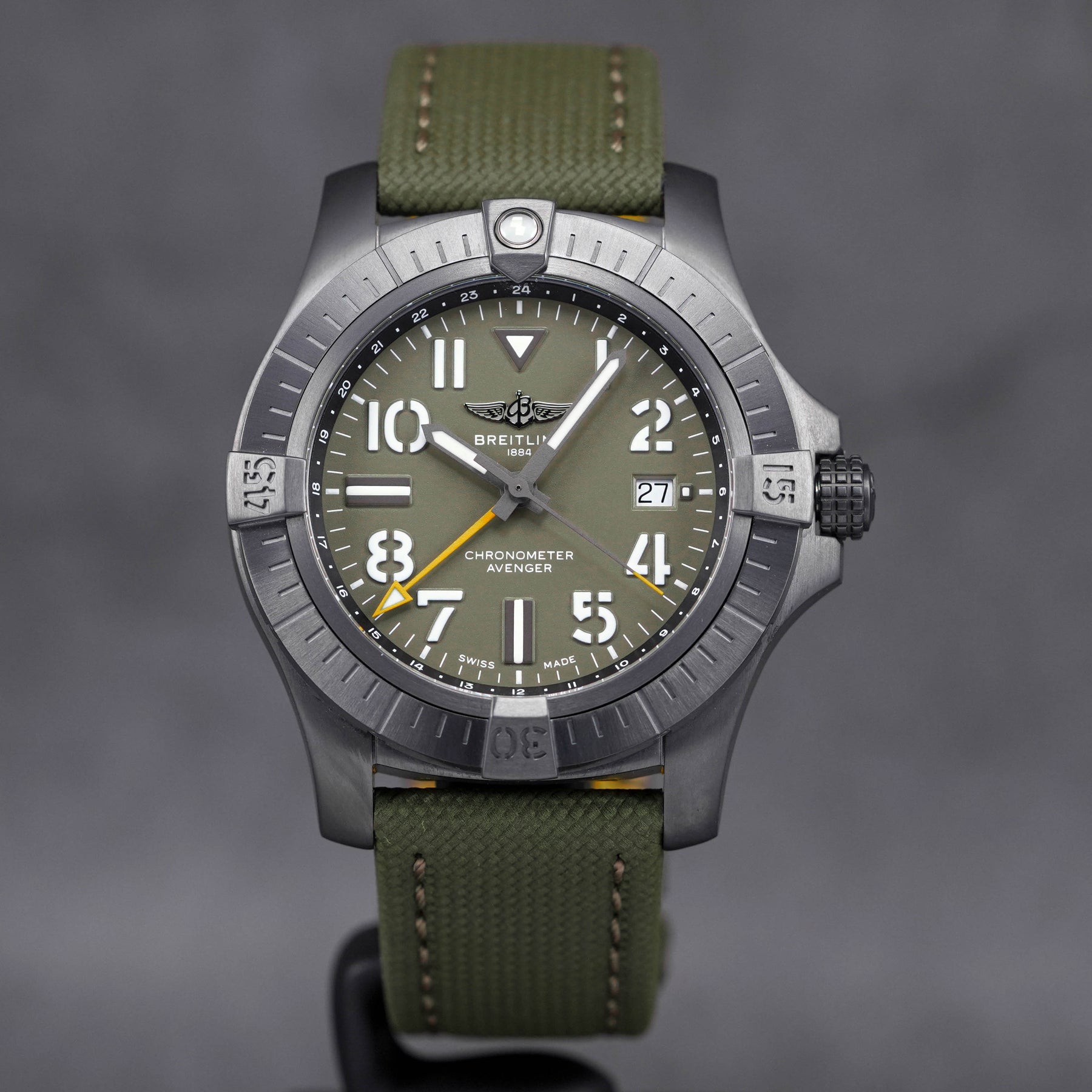 Breitling Avenger GMT Night Mission Green