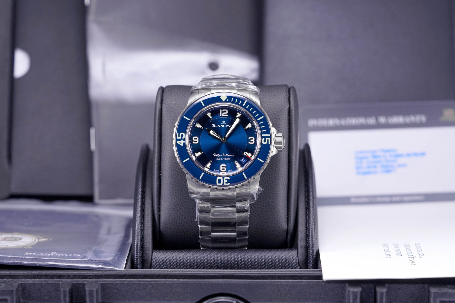 JAM TANGAN BLANCPAIN FIFTY FATHOMS BLUE BRACELET 2022 OMNILUXE