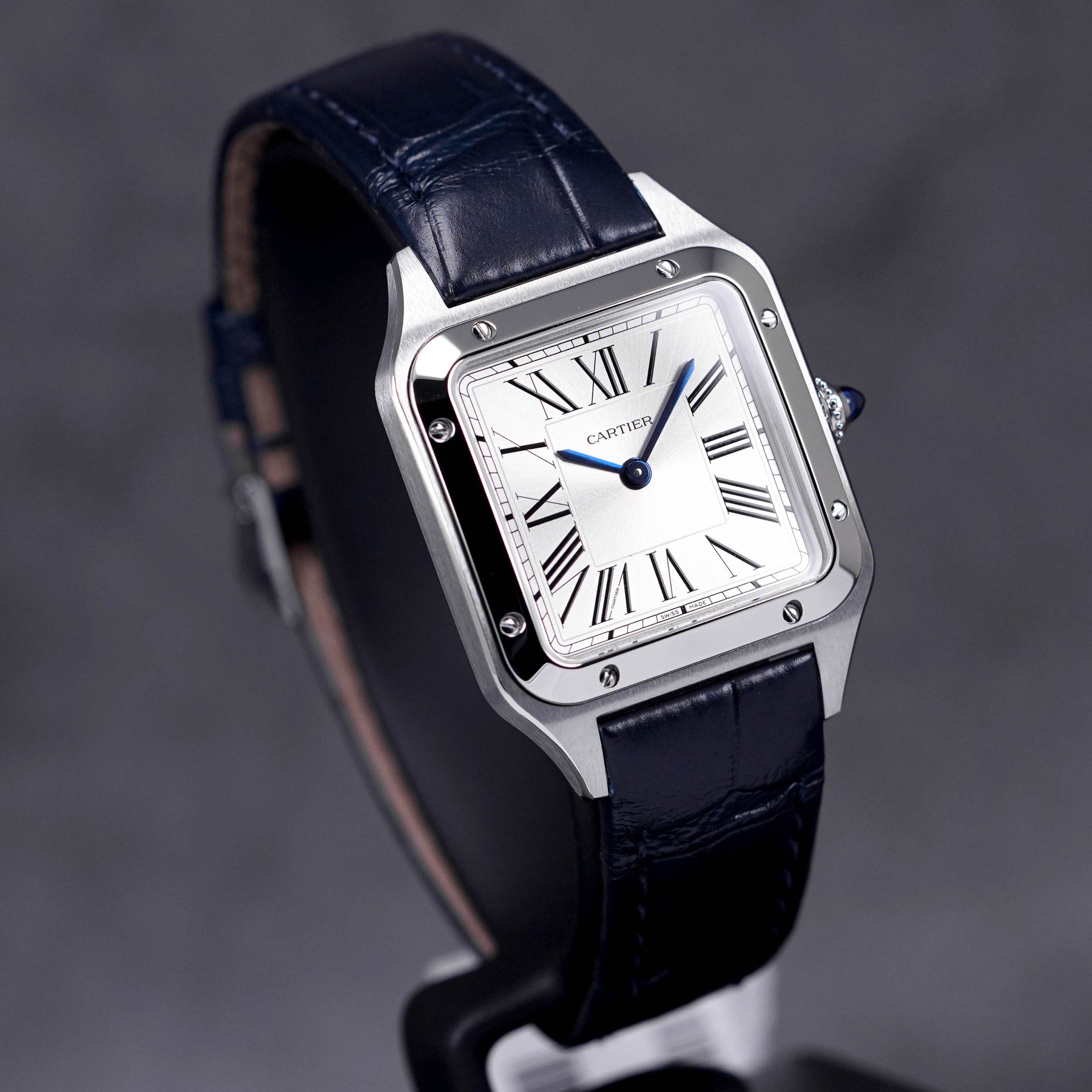 CARTIER SANTOS DUMONT SMALL QUARTZ SILVER