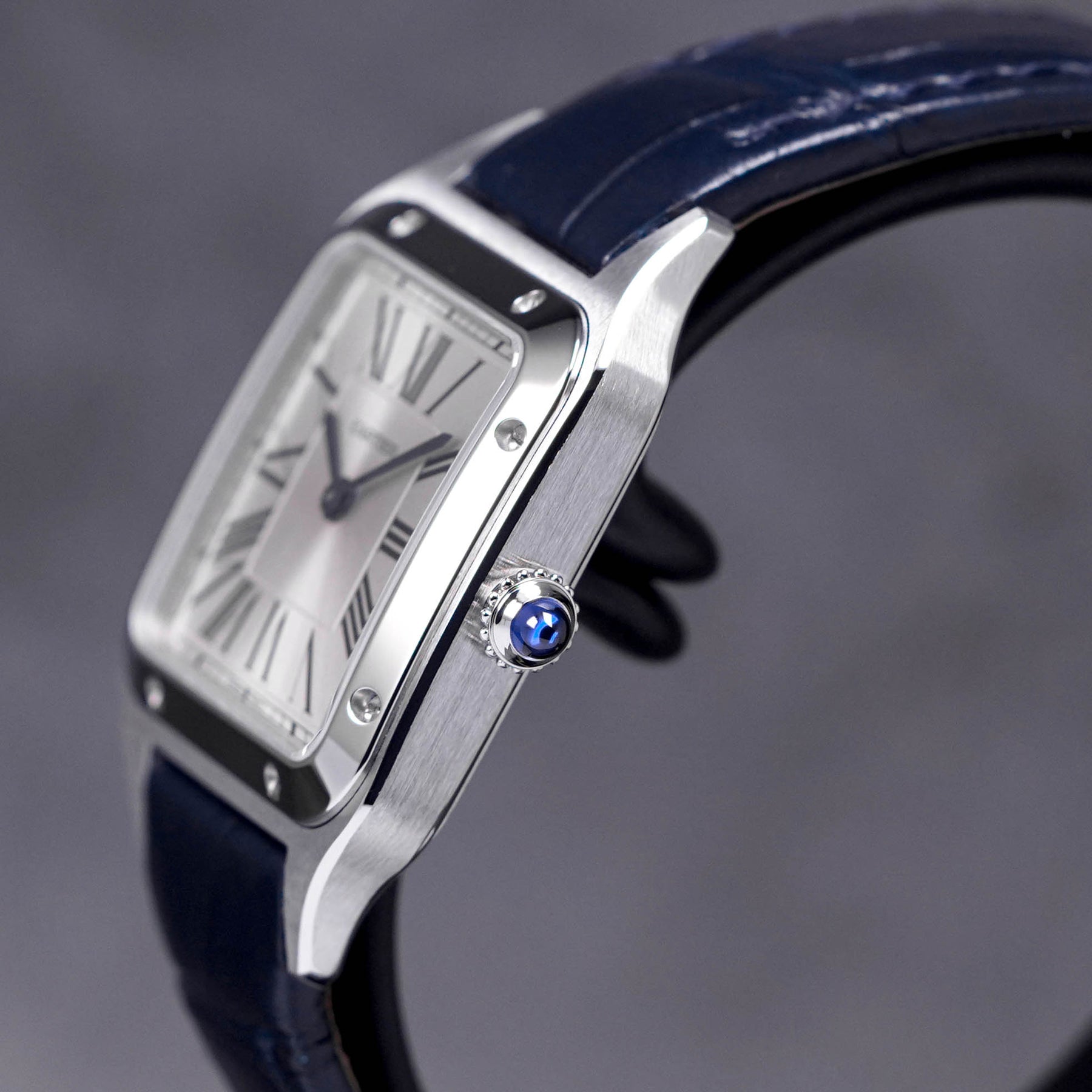 CARTIER SANTOS DUMONT SMALL QUARTZ SILVER