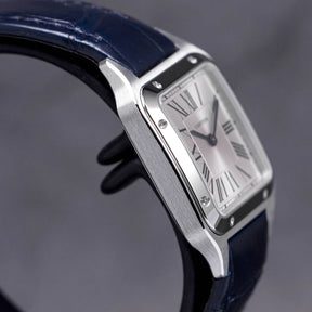 CARTIER SANTOS DUMONT SMALL QUARTZ SILVER