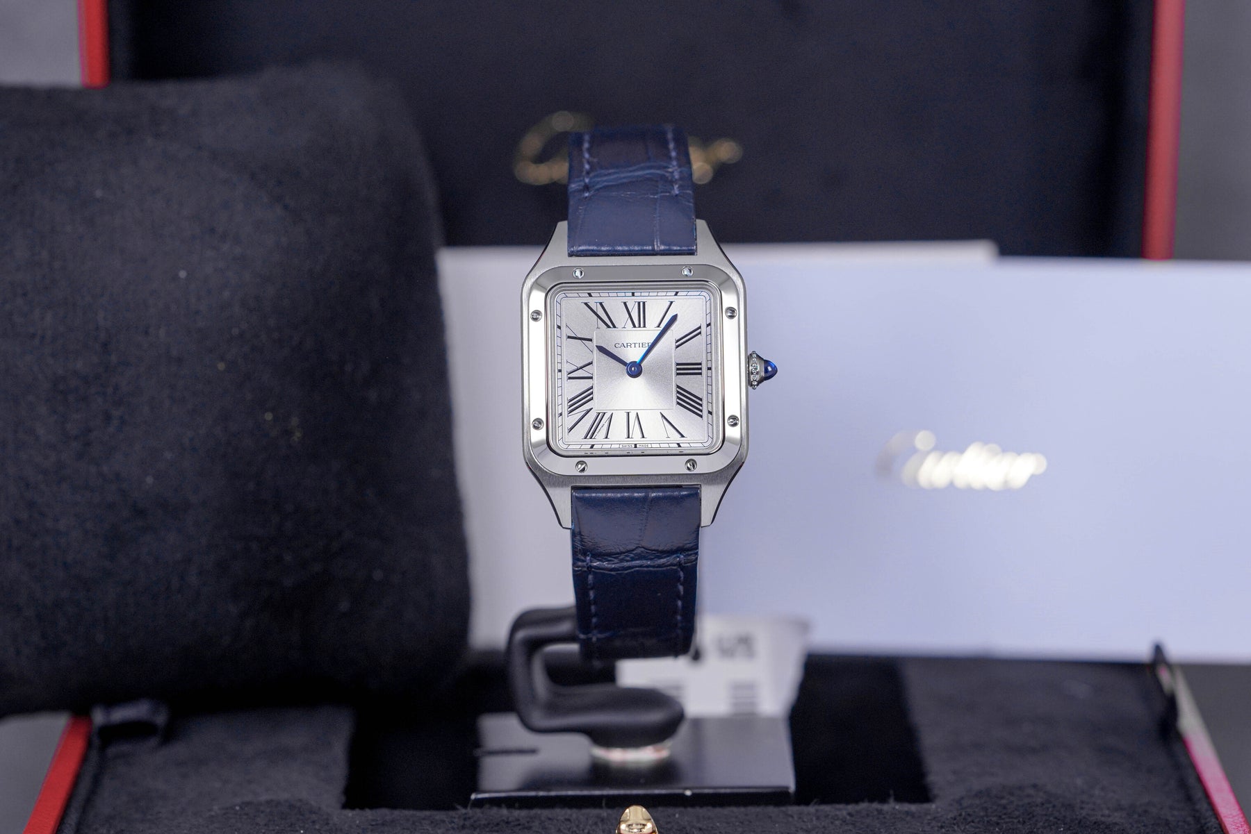 CARTIER SANTOS DUMONT SMALL QUARTZ SILVER