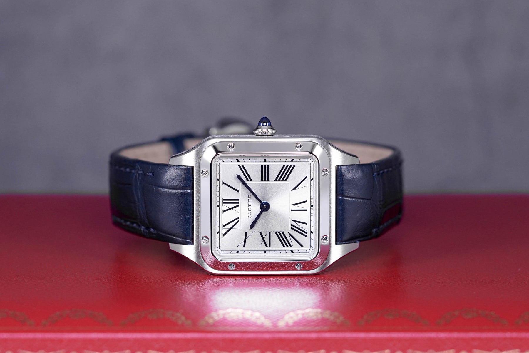 CARTIER SANTOS DUMONT SMALL QUARTZ SILVER