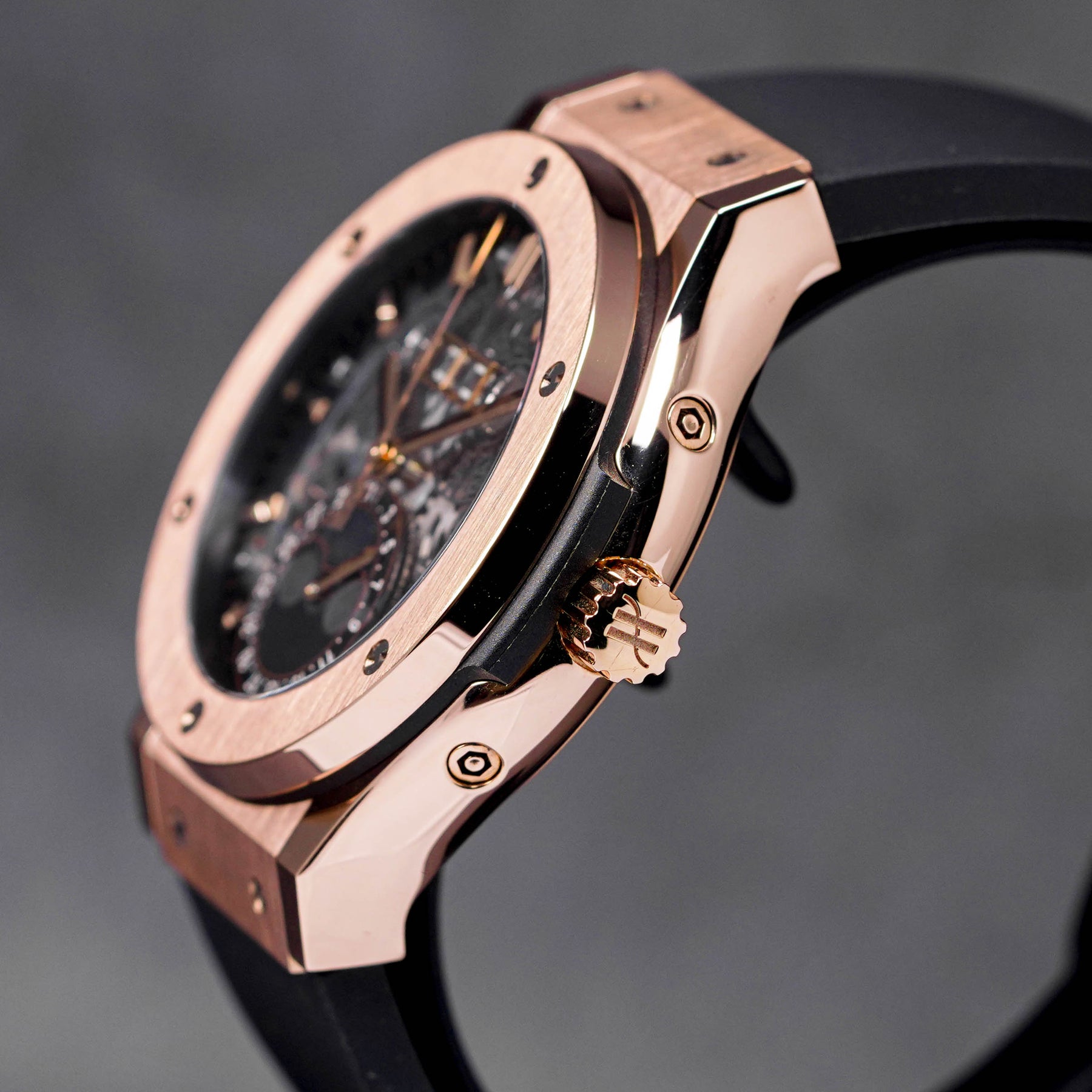 HUBLOT CLASSIC FUSION 45MM AEROFUSION MOONPHASE KING ROSEGOLD