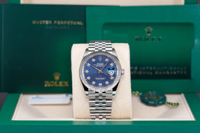 Rolex Datejust Blue Fluted Diamond