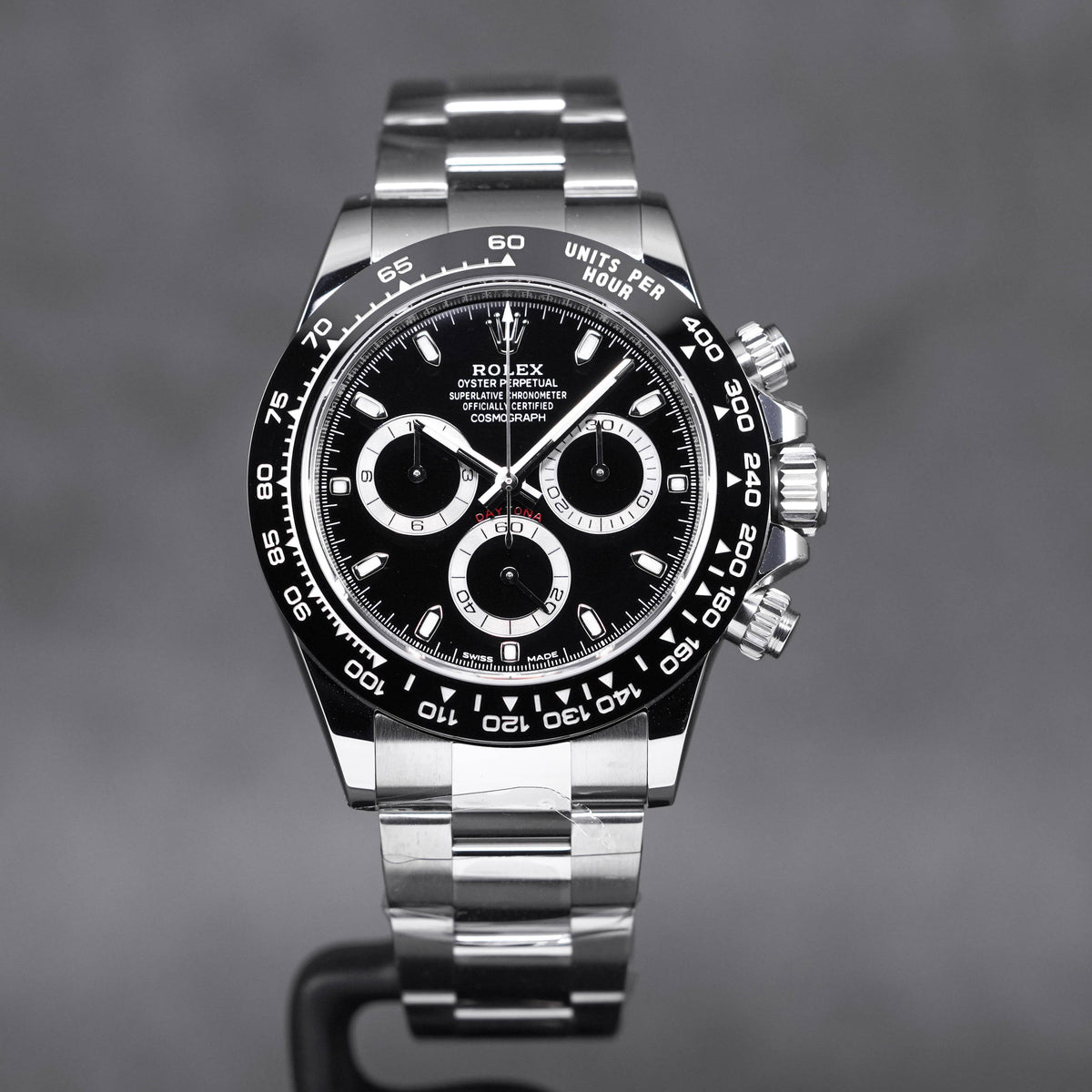 ROLEX DAYTONA STEEL CERAMIC BEZEL BLACK DIAL 2023