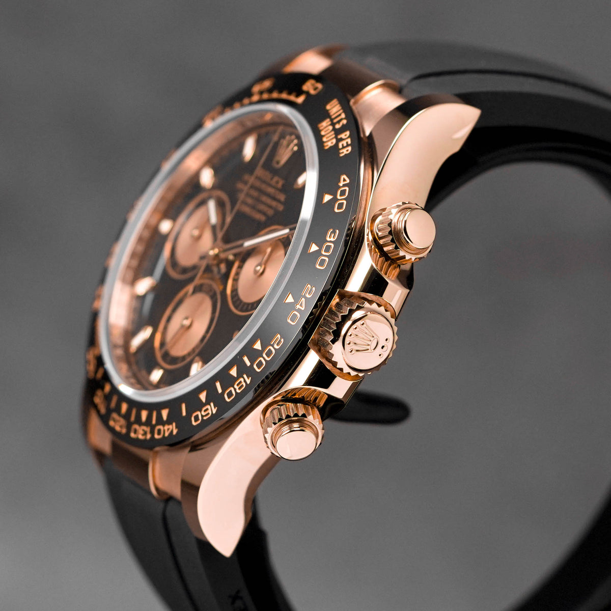 Rolex Daytona Oysterflex Rosegold Black