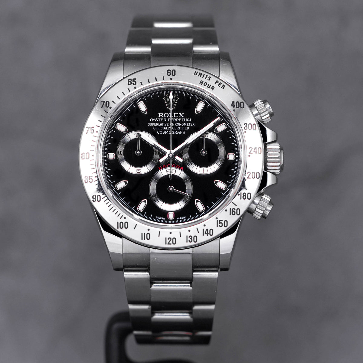 ROLEX DAYTONA BLACK STEEL