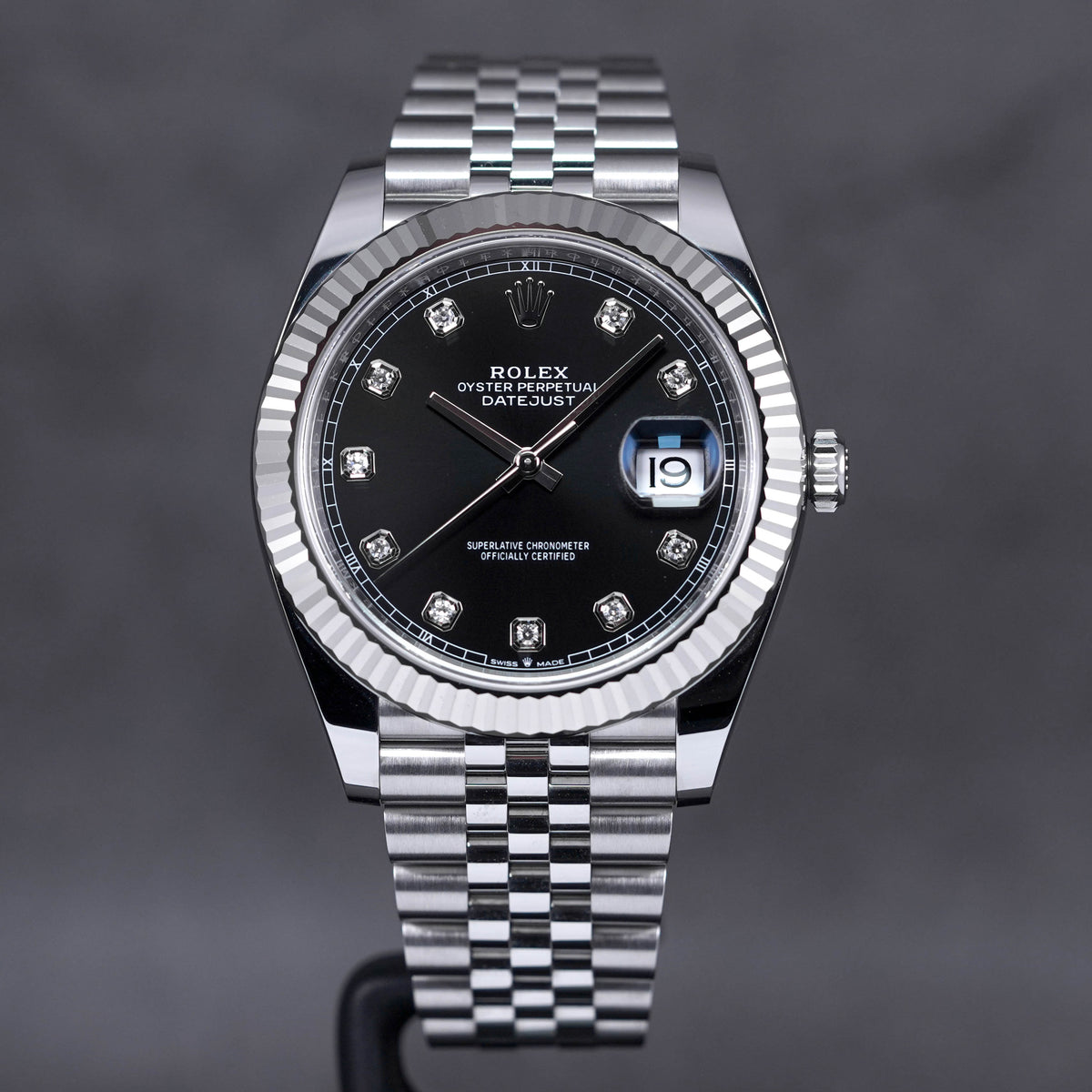 DATEJUST 41MM BLACK DIAMOND INDEX DIAL (2020)