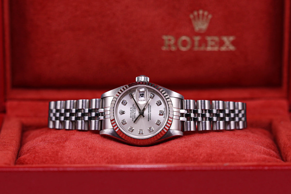 DATEJUST SILVER DIAMOND DIAL (2004)