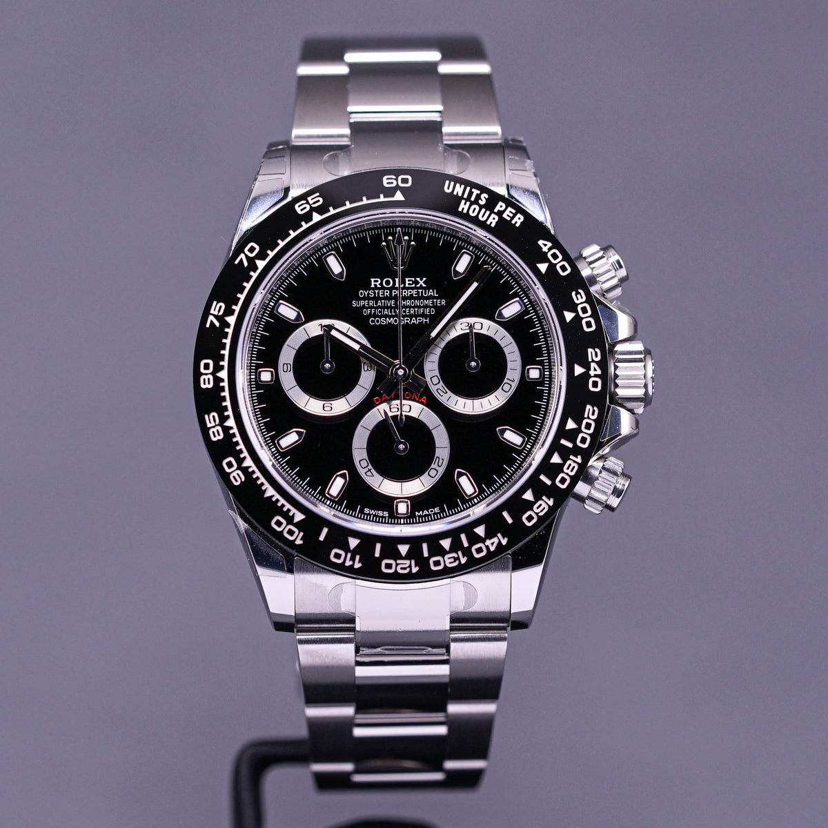 DAYTONA STEEL CERAMIC BEZEL BLACK DIAL (2022)