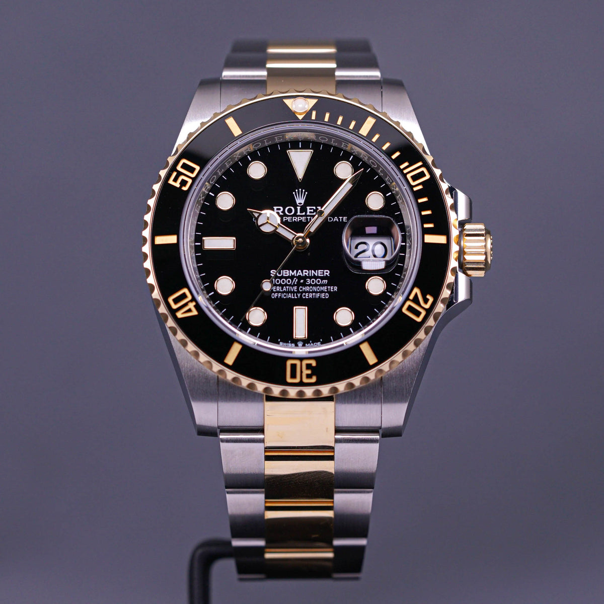 SUBMARINER DATE 41MM TWOTONE YELLOWGOLD BLACK DIAL (2022)