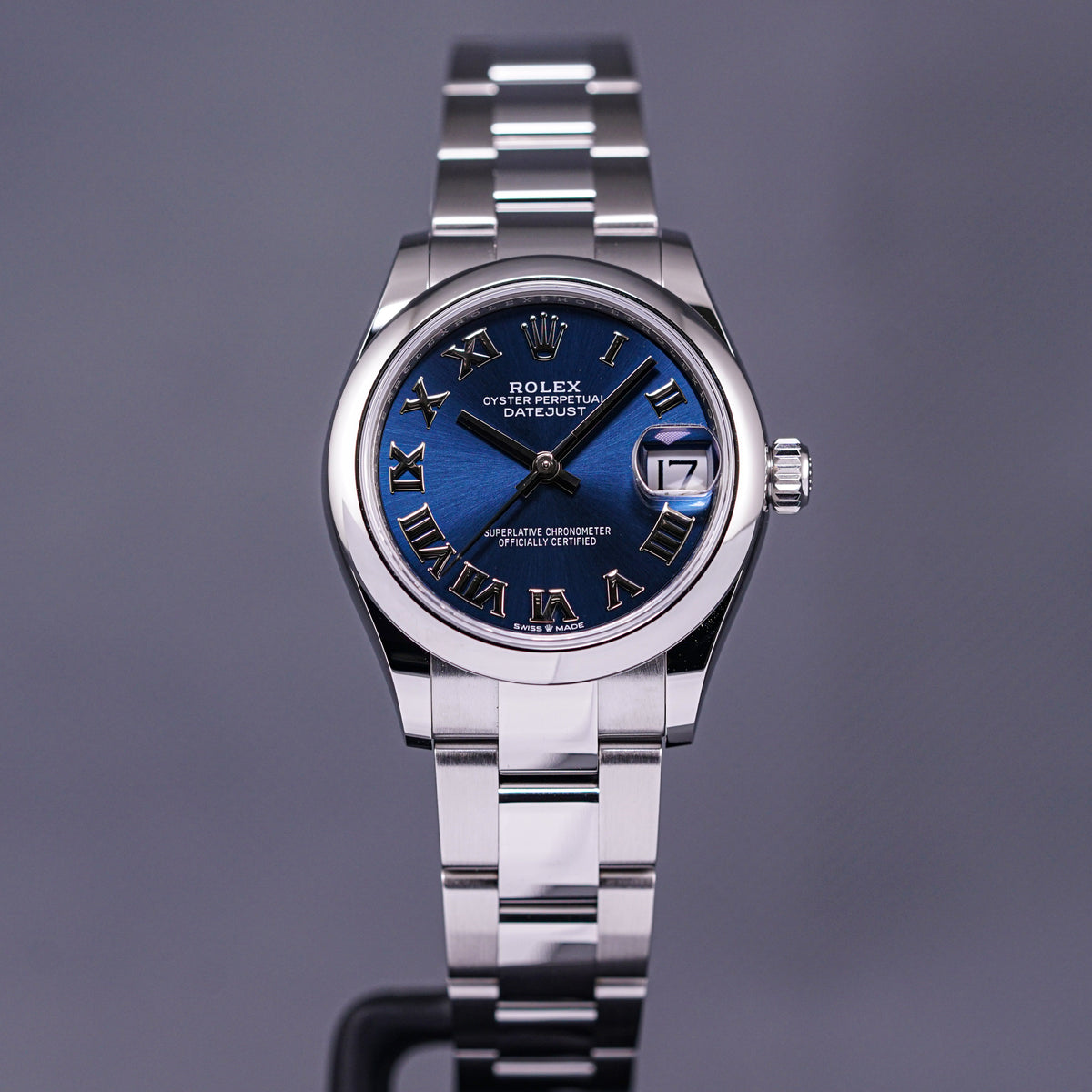 ROLEX DATEJUST WHITEGOLD BLUE ROMAN