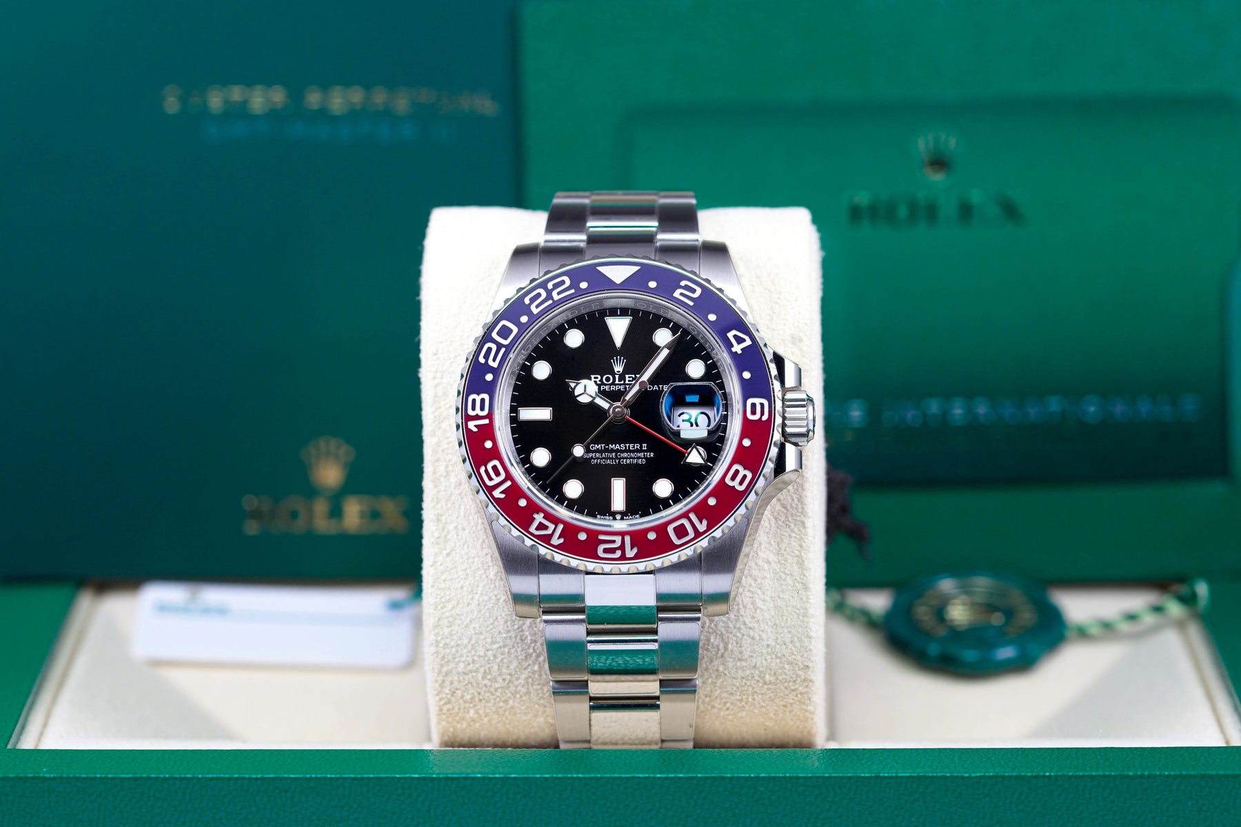 JAM TANGAN ROLEX GMT MASTER II PEPSI OYSTER 2022 OMNILUXE